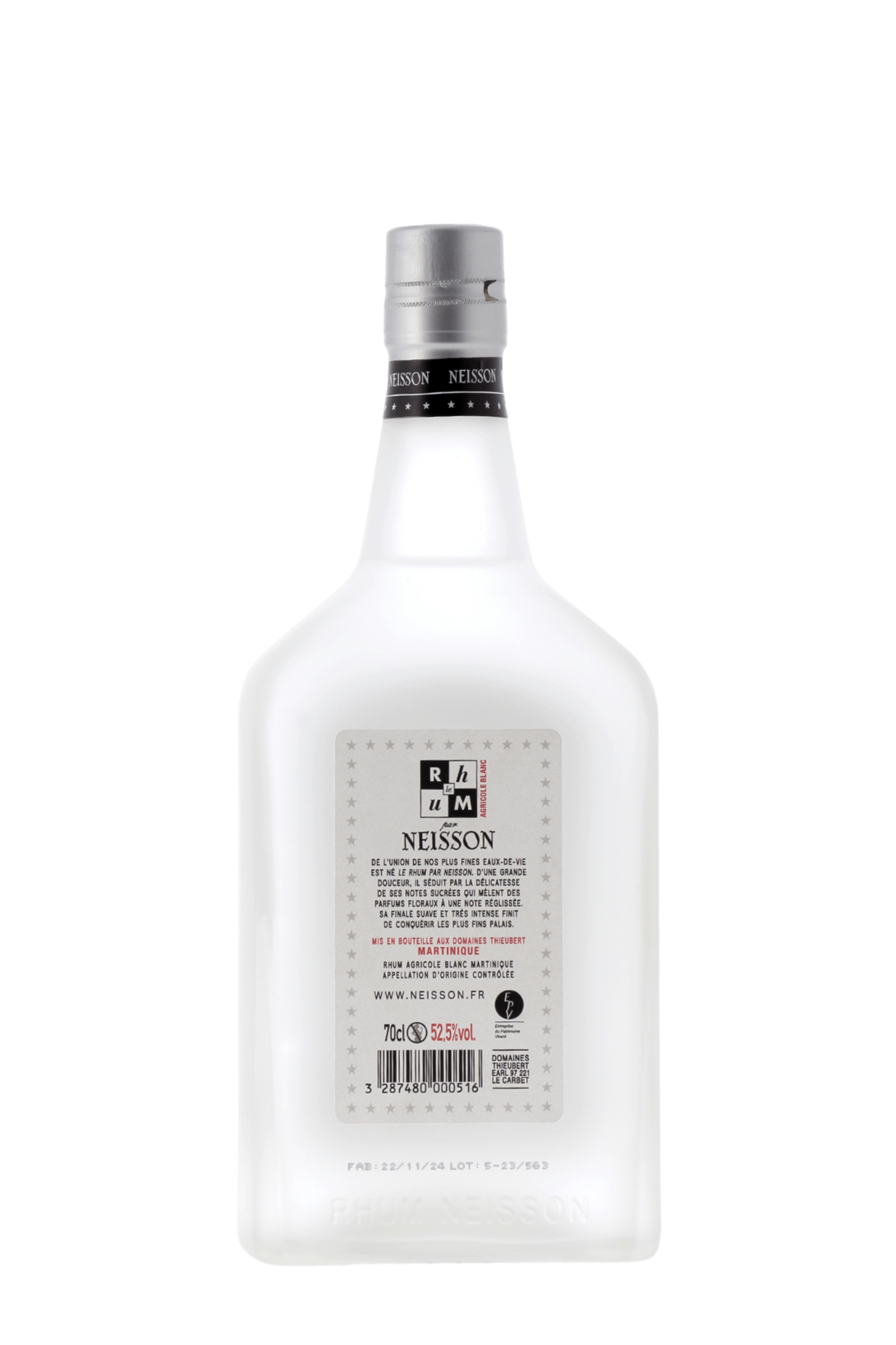 Le RHUM blanc par Neisson - Neisson - frontbs