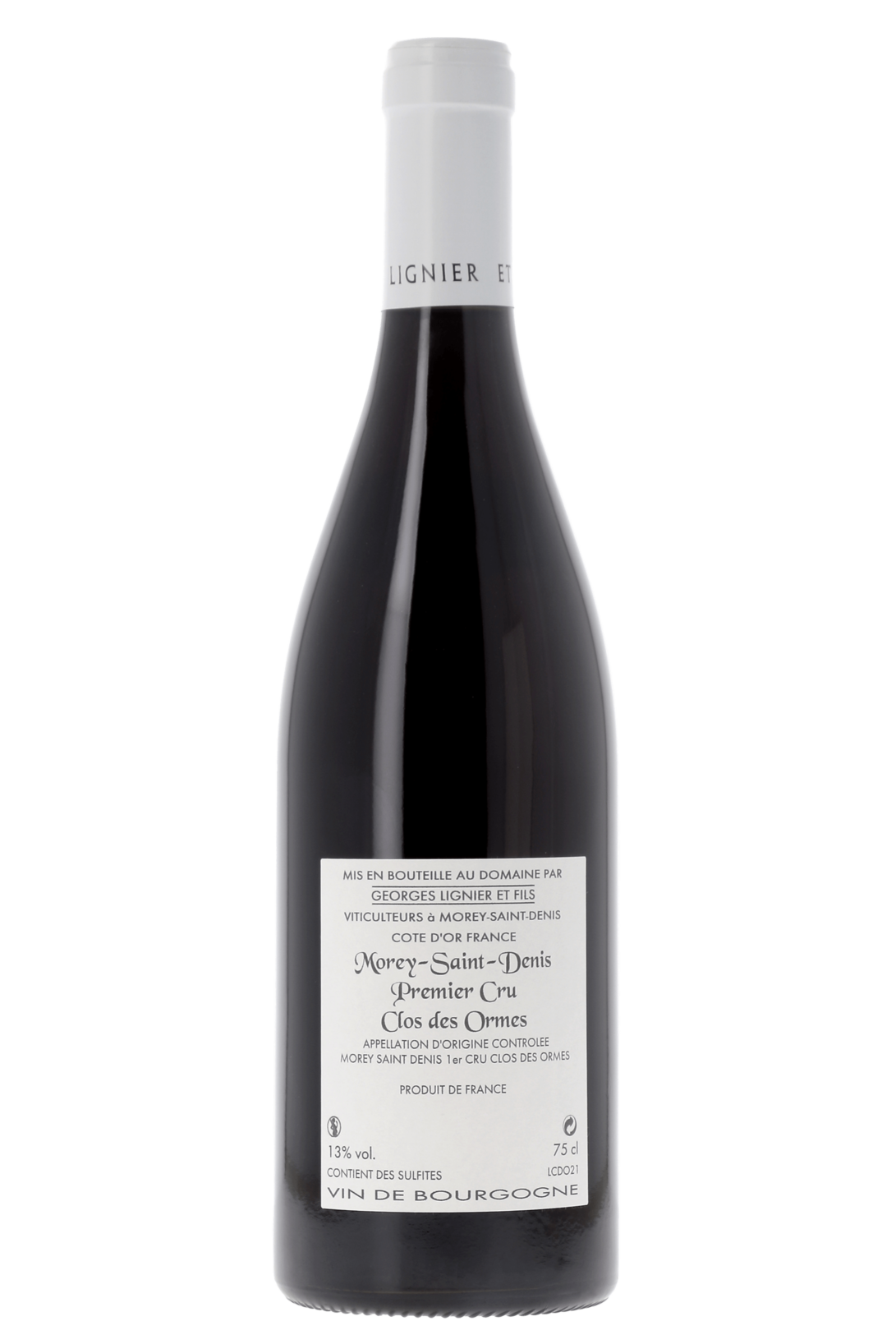 Morey-Saint-Denis Premier Cru Clos des Ormes Domaine Georges Lignier & Fils 2021 - frontbs
