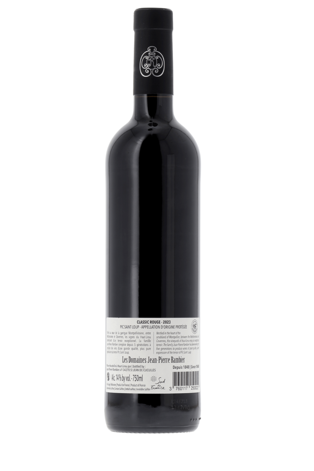 Pic Saint-Loup Classic Domaine Haut-Lirou 2023 - frontbs