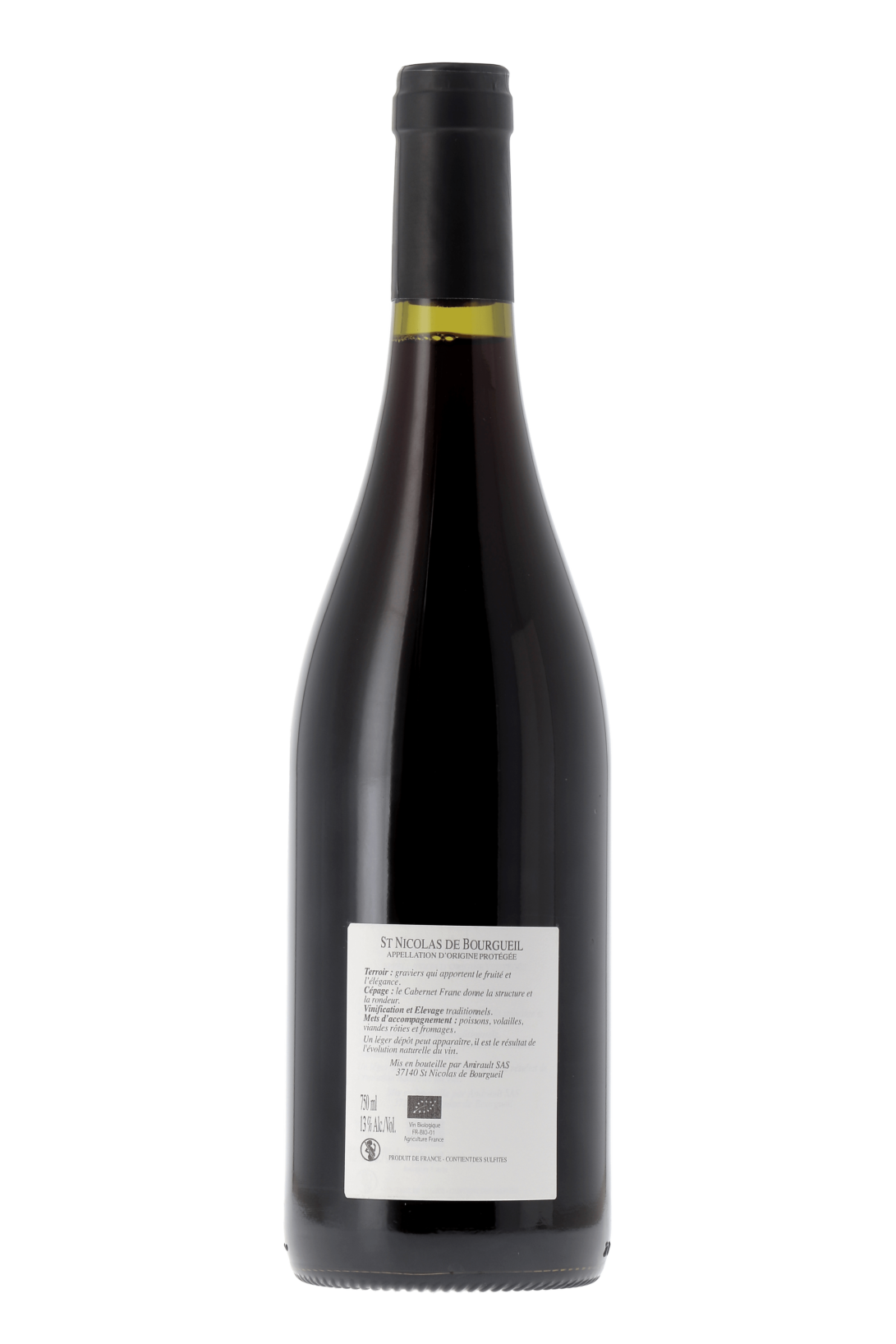 Saint-Nicolas-de-Bourgueil Les Gravières Domaine Amirault - Clos des Quarterons 2022 - frontbs